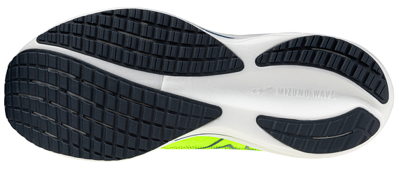 Кроссовки мужские Mizuno Wave Rider 29 Lightning Yellow/Estate Blue/S - Фото 2 большая