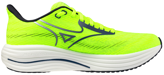 Кроссовки мужские Mizuno Wave Rider 29 Lightning Yellow/Estate Blue/S - Фото 3 большая