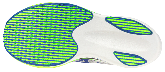 Кроссовки Mizuno Hyperwarp Elite White/Lightning Yellow/Hyper B - Фото 2 большая