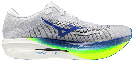 Кроссовки Mizuno Hyperwarp Elite White/Lightning Yellow/Hyper B - Фото 3 большая