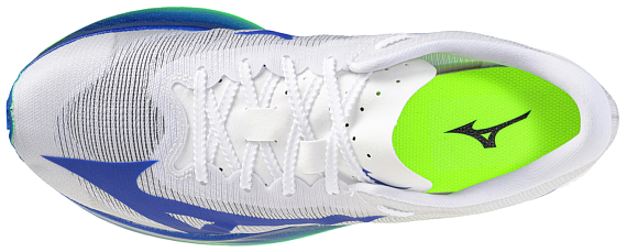 Кроссовки Mizuno Hyperwarp Elite White/Lightning Yellow/Hyper B - Фото 4 большая