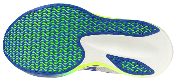 Кроссовки Mizuno Hyperwarp Pro White/Lightning Yellow/Hyper B - Фото 2 большая