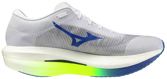 Кроссовки Mizuno Hyperwarp Pro White/Lightning Yellow/Hyper B - Фото 3 большая