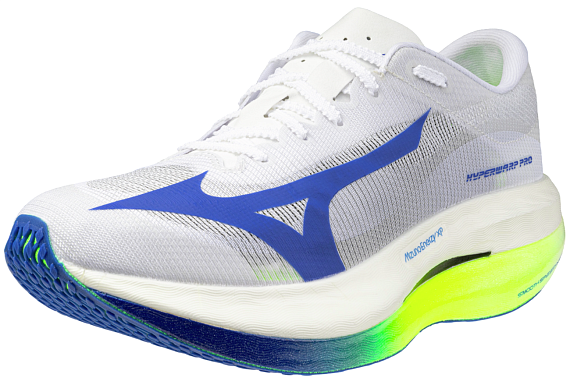 Кроссовки Mizuno Hyperwarp Pro White/Lightning Yellow/Hyper B - Фото 5 большая