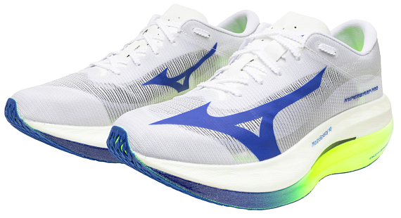 Кроссовки Mizuno Hyperwarp Pro White/Lightning Yellow/Hyper B - Фото 7 большая