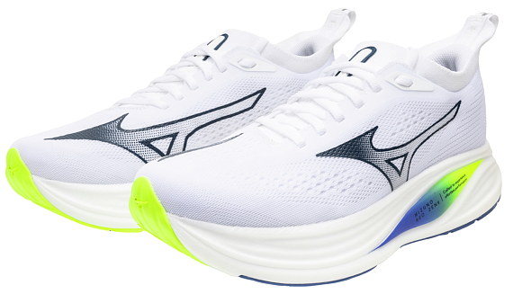 Кроссовки мужские Mizuno Neo Zen 2 White/Estate Blue/Lightning Ye - Фото 6 большая