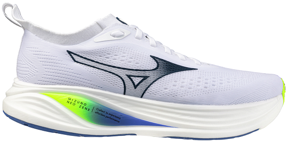 Кроссовки мужские Mizuno Neo Zen 2 White/Estate Blue/Lightning Ye - Фото 1 большая