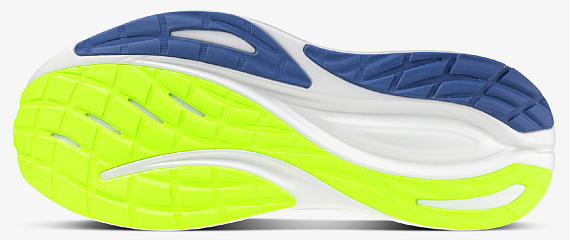 Кроссовки мужские Mizuno Neo Zen 2 White/Estate Blue/Lightning Ye - Фото 7 большая