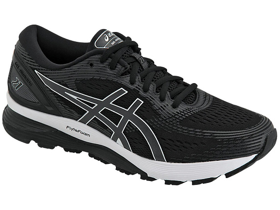 Кроссовки мужские ASICS GEL-Nimbus 21 2E  Black/Dark Grey - Фото 7 большая