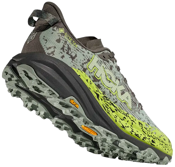 Кроссовки мужские Hoka Speedgoat 6 Gtx Slate/Aloe Vera - Фото 4 большая