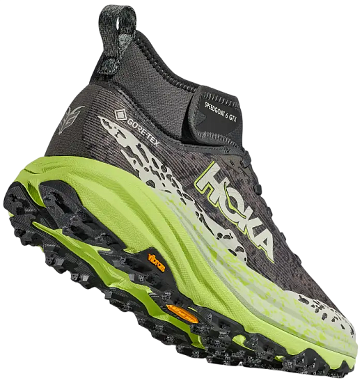 Кроссовки мужские Hoka Speedgoat 6 Mid Gtx Outer Orbit/Lettuce - Фото 4 большая