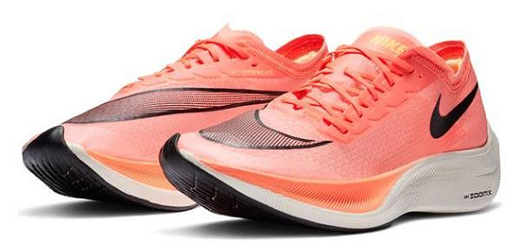 Кроссовки Nike ZoomX Vaporfly Next% Bright Mango/Blackened Blue-Citron Pulse - Фото 5 большая
