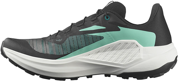 Кроссовки мужские Salomon Genesis Black/Electric Green/Cherry Tomato - Фото 2 большая