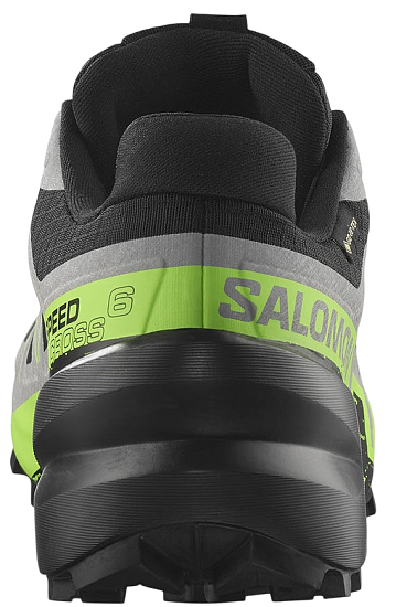 Кроссовки мужские Salomon Speedcross 6 Gtx Black/Alloy/Green Gecko - Фото 2 большая