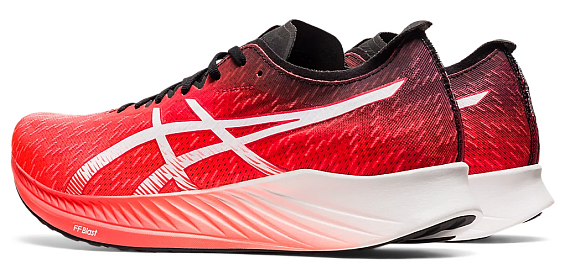 Кроссовки мужские ASICS Magic Speed Sunrise Red/White - Фото 3 большая