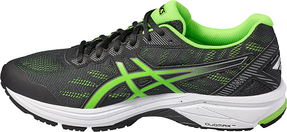 Кроссовки мужские ASICS Gt-1000 5 Черный/Светло Зеленый/Карбон - Фото 2 большая