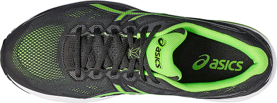 Кроссовки мужские ASICS Gt-1000 5 Черный/Светло Зеленый/Карбон - Фото 5 большая