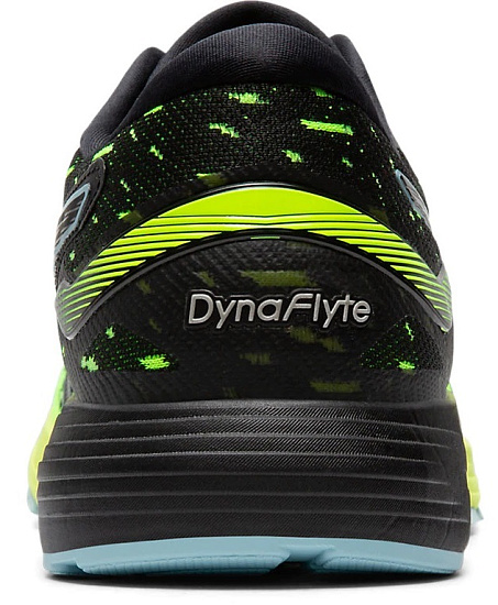 Кроссовки мужские ASICS Dynaflyte 4 Black/Safety Yellow - Фото 5 большая