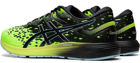 Кроссовки мужские ASICS Dynaflyte 4 Black/Safety Yellow - Фото 7 большая