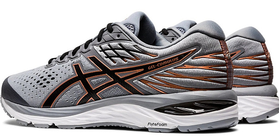 Кроссовки мужские ASICS GEL-Cumulus 21 Sheet Rock/Black - Фото 7 большая