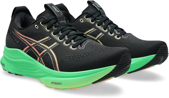 Кроссовки мужские ASICS Gel-Kayano 32 Black/Vital Green - Фото 2 большая