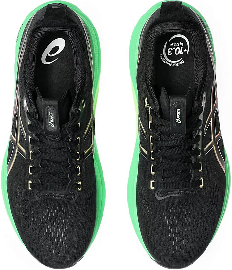 Кроссовки мужские ASICS Gel-Kayano 32 Black/Vital Green - Фото 6 большая