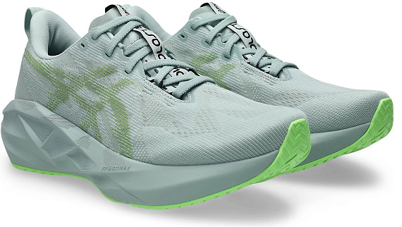 Кроссовки мужские ASICS Novablast 5 Cold Moss/Light Orange - Фото 2 большая