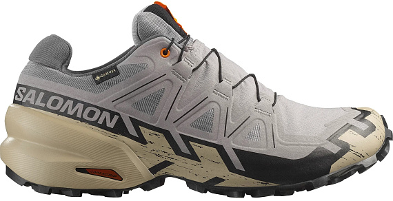 Кроссовки мужские Salomon Speedcross 6 Gtx Gull/White Pepper/Black - Фото 1 большая