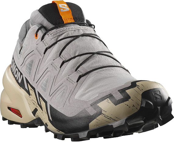 Кроссовки мужские Salomon Speedcross 6 Gtx Gull/White Pepper/Black - Фото 5 большая