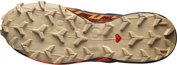 Кроссовки мужские Salomon Speedcross 6 Gtx Black/Shocking Orange/White Pepper - Фото 3 большая