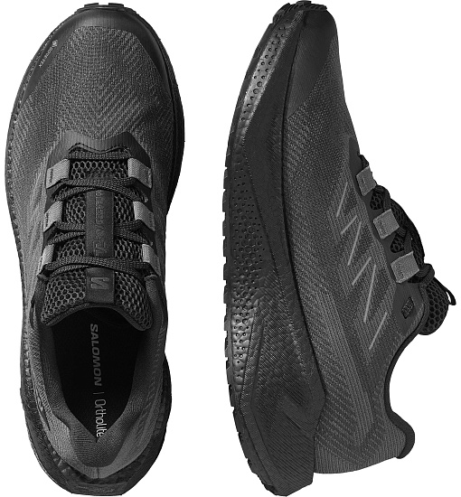 Кроссовки мужские Salomon Aero Blaze 3 Grvl Gtx Black/Asphalt/Black - Фото 2 большая