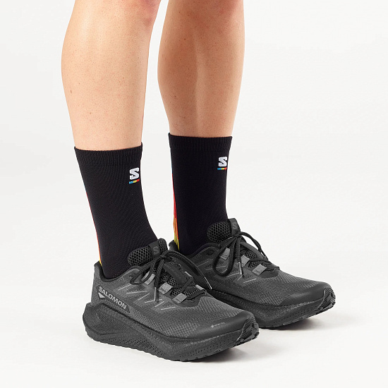 Кроссовки мужские Salomon Aero Blaze 3 Grvl Gtx Black/Asphalt/Black - Фото 7 большая