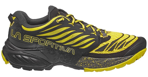 Кроссовки мужские La Sportiva Akasha Black/Sulphur - Фото 1 большая