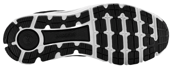 Кроссовки мужские Under Armour Charged Intake 4 Black/White - Фото 2 большая
