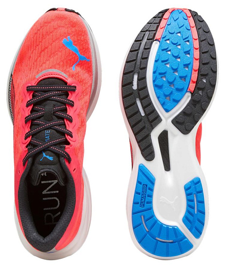 Кроссовки мужские Puma Deviate Nitro 2 Puma Black/Ultra Blue/Fire Orchid - Фото 5 большая