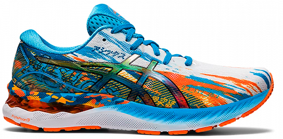 Кроссовки мужские ASICS Gel-Nimbus 23 Digital Aqua/Marigold Orange - купить  в магазине Спорт-Марафон с доставкой по России