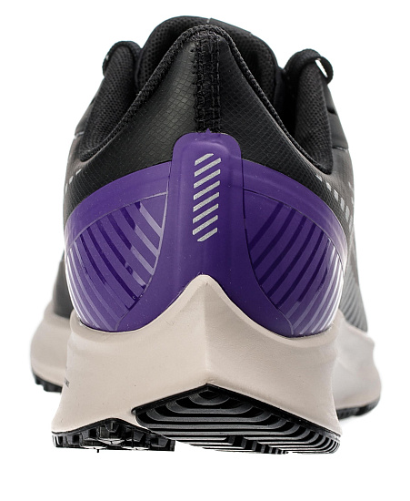 Кроссовки мужские Nike Air Zoom Pegasus 36 Shield Black/Silver/Desert Sand/Voltage Purple - Фото 3 большая