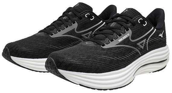 Кроссовки мужские Mizuno Wave Rider 29 Black Sand/Quiet Shade/Black - Фото 3 большая