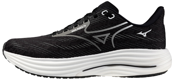 Кроссовки мужские Mizuno Wave Rider 29 Black Sand/Quiet Shade/Black - Фото 6 большая