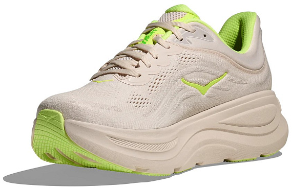 Кроссовки мужские Hoka Bondi 9 Grout Neon Yuzu - Фото 2 большая