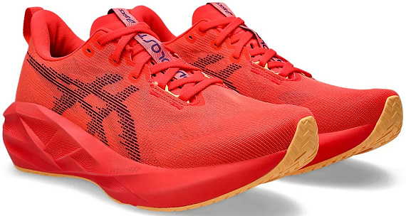 Кроссовки мужские ASICS Novablast 5 Flash Red/Edo Purple - Фото 8 большая