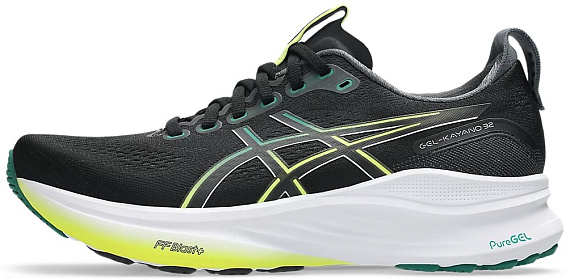 Кроссовки мужские ASICS Gel-Kayano 32 Black/Jasper Green - Фото 2 большая