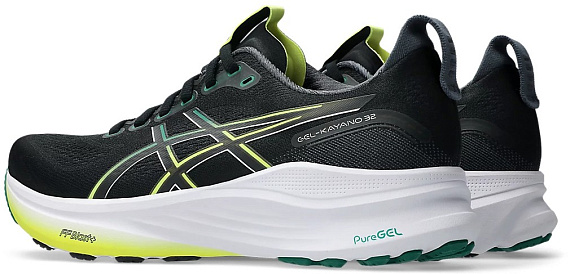 Кроссовки мужские ASICS Gel-Kayano 32 Black/Jasper Green - Фото 7 большая