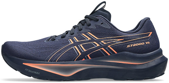 Кроссовки мужские ASICS Gt-2000 14 Midnight/Vivid Coral - Фото 2 большая