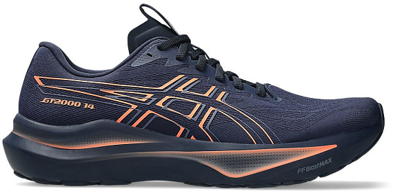 Кроссовки мужские ASICS Gt-2000 14 Midnight/Vivid Coral - Фото 1 большая