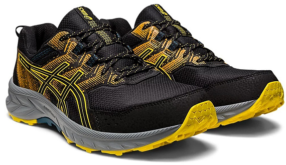 Кроссовки мужские ASICS Gel-Venture 9 Black/Golden Yellow - Фото 2 большая