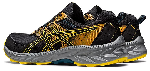 Кроссовки мужские ASICS Gel-Venture 9 Black/Golden Yellow - Фото 3 большая