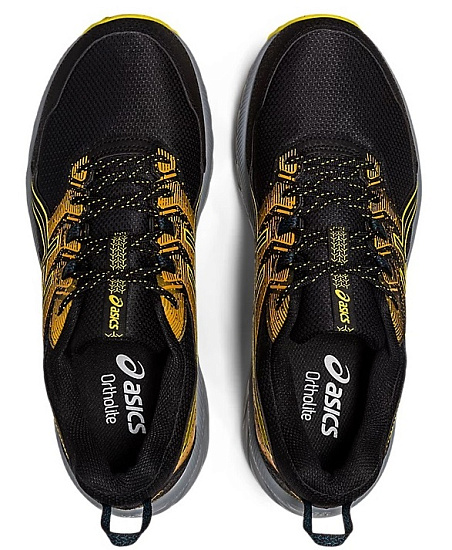 Кроссовки мужские ASICS Gel-Venture 9 Black/Golden Yellow - Фото 5 большая