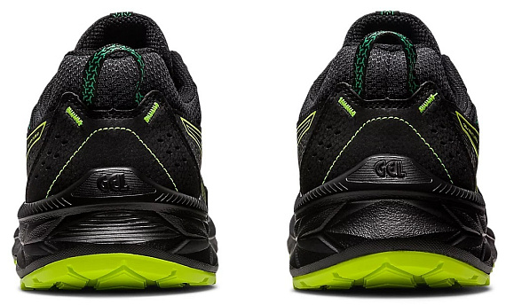 Кроссовки мужские ASICS Gel-Venture 9 Black/Lime Zest - Фото 4 большая