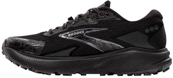 Кроссовки мужские Brooks Divide 5 Gtx Black/Alloy/Primer Grey - Фото 5 большая